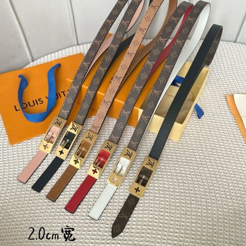 Belt nữ LV* bản 2.0cm dây hoạ tiết Monogram