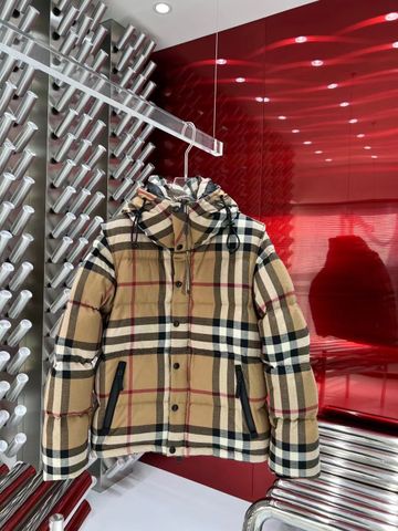 Áo phao nam BURBERRY* kẻ đẹp VIP 1:1