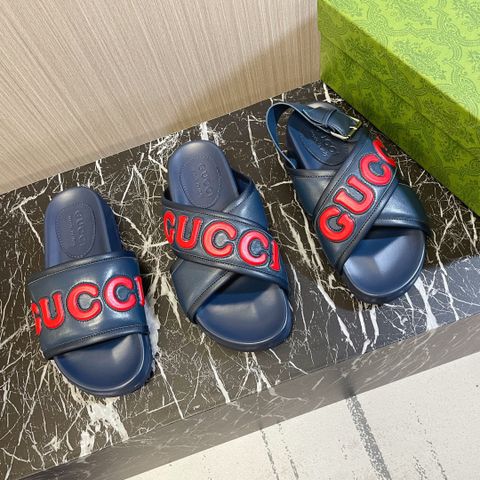 Dép GUCCI* / sandal GUCCI* nam nữ da bò lỳ đẹp cao cấp