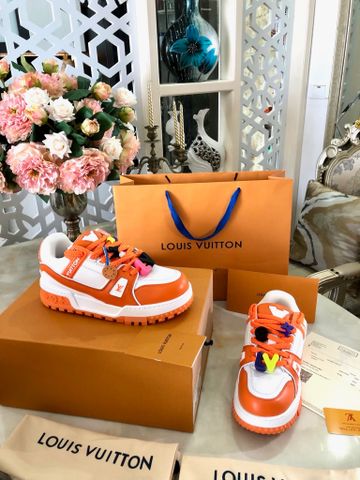 Sneaker LV* trainer nam nữ đế cao da bò mịn xịn cao cấp tặng hạt chữ nhựa tuỳ chỉnh VIP 1:1