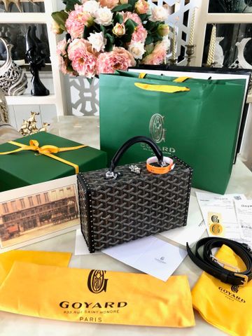 Túi hộp cứng Goyard* nam nữ vali mini size 25cm hoạ tiết logo đẹp độc VIP 1:1