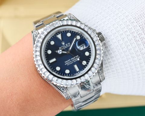 Đồng hồ nam rolex* dây kim loại máy cơ viền kim đẹp lịch lãm VIP 1:1