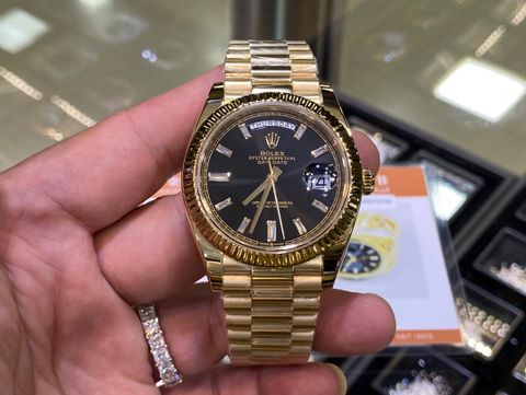 Đồng hồ nam rolex* dây kim loại