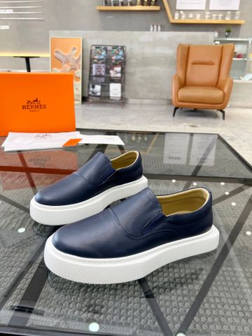 Giày slip on nam HERMES* da bò đẹp xịn VIP 1:1