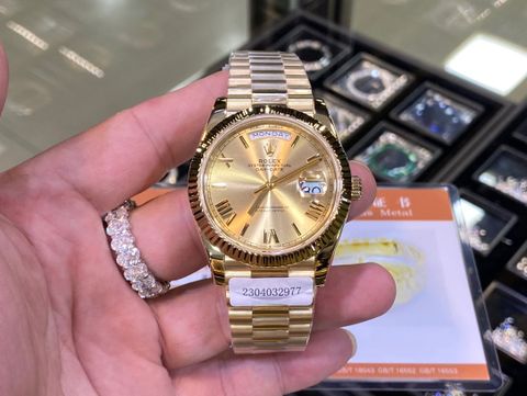 Đồng hồ nam rolex* dây kim loại