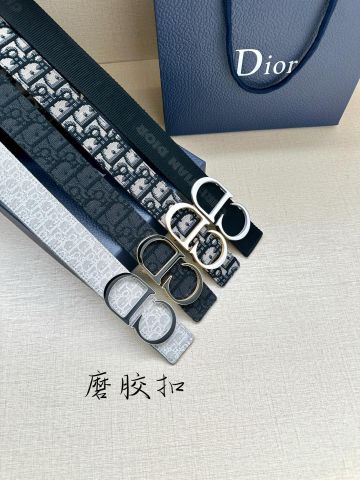 Belt nam DIOR* dây hoạ tiết oblique