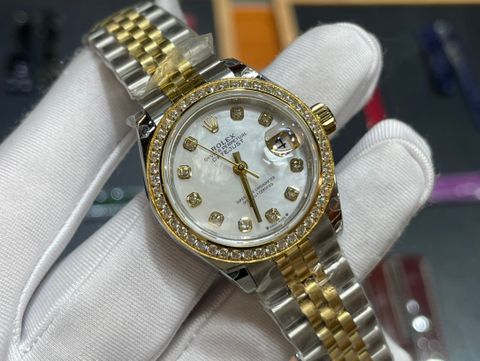 Đồng hồ nữ rolex* dây kim loại case 28mm VIP 1:1