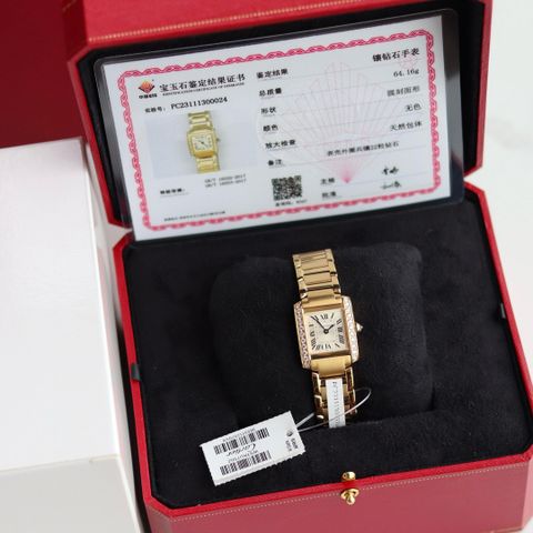 Đồng hồ nữ cartier* mặt vuông nạm kim đẹp sang VIP 1:1