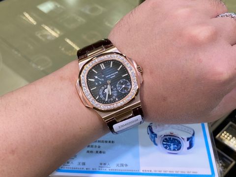 Đồng hồ nam patek* philippe* dây da