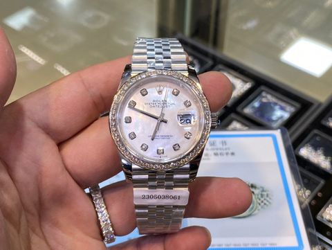 Đồng hồ nam nữ rolex* dây kim loại case 36mm