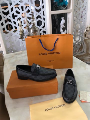 Giày nam Loafer LV* hoạ tiết karo đẹp lịch lãm cao cấp