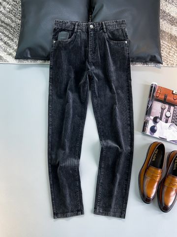 Quần jeans nhung PRADA* kẻ tăm đẹp VIP 1:1