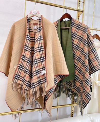 Áo choàng dạ Burberry* kẻ có thể sử dụng được cả hai mặt