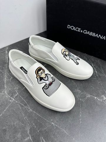 Giày slip on nam DG* da bò đẹp SIÊU CẤP