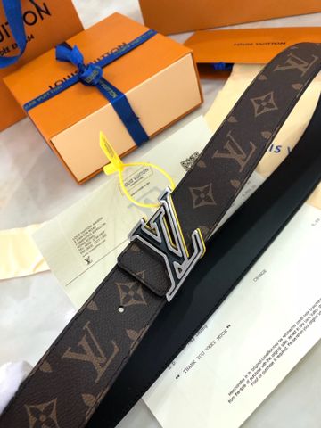 Belt nam LV* dây hoạ tiết Monogram nâu lót da bê đẹp SIÊU CẤP