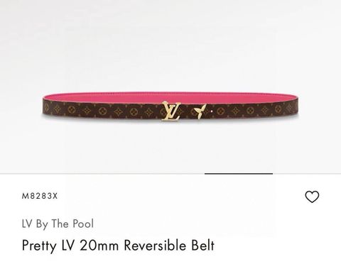 Belt nữ L*V dây belt có thể sử dụng được cả hai mặt hai màu rất đẹp và tiện lợi
