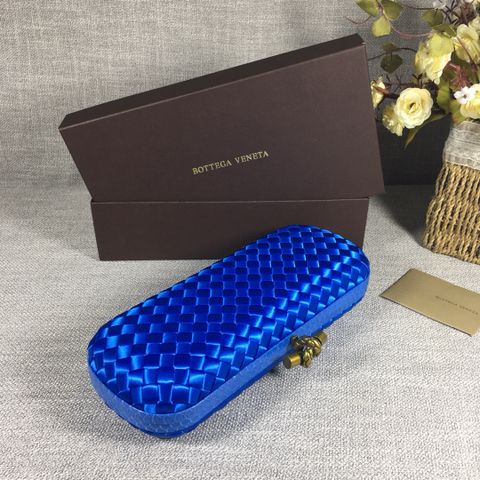 Clutch BV* nữ cốp cứng bọc da đan đẹp nhiều màu 25cm