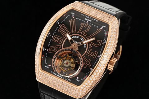 Đồng hồ nam Franck* Muller* lộ cơ mặt nạm kim VIP 1:1