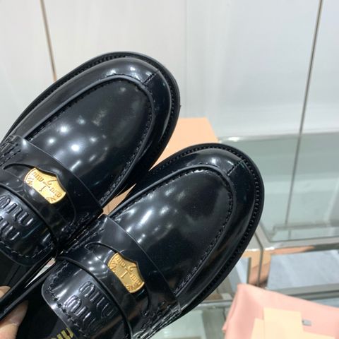 Giày nữ Loafer miu* miu* đế cao da bò xịn dáng đẹp VIP 1:1