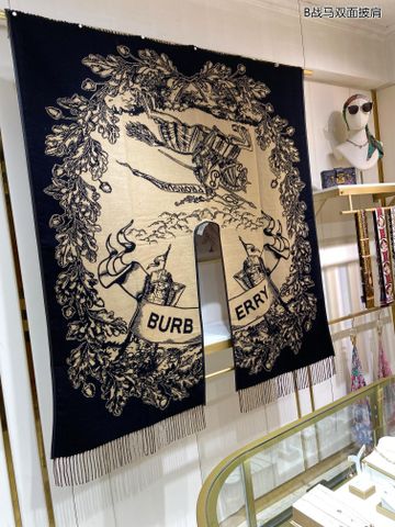 Choàng dạ Burberry* hoạ tiết kẻ nâu