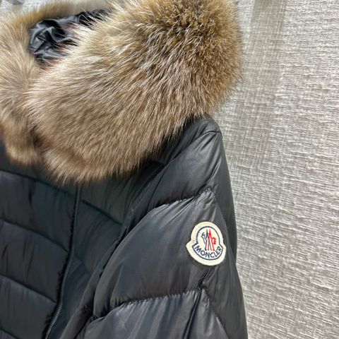 Áo phao lông vũ moncler* cho nữ có mũ đai eo dáng đẹp VIP 1:1