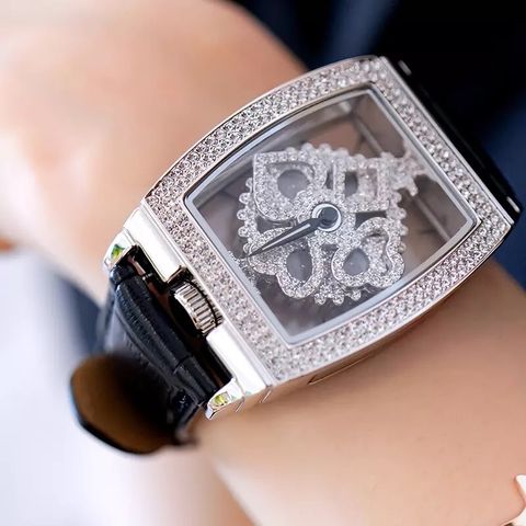 Đồng hồ nữ chính hãng hongkong dây da thiết kế độc đáo