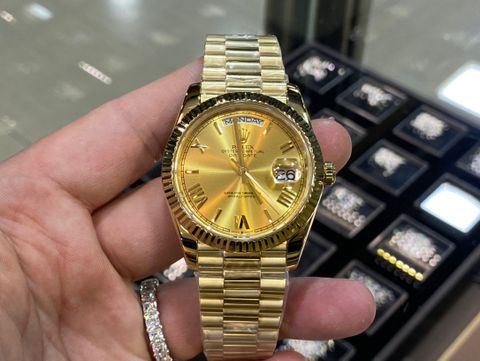 Đồng hồ nam rolex* dây kim loại