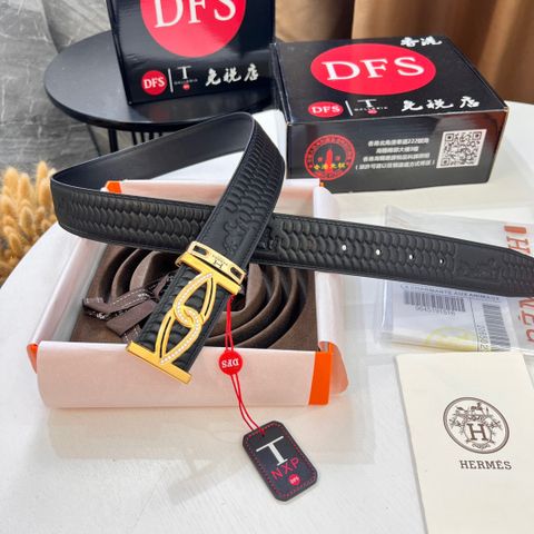 Belt nam HERMES* dây da bò dập vân nổi cao cấp