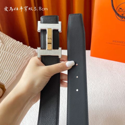 Belt nam HERMES* Dây da sử dụng được cả hai mặt đẹp và tiện lợi hàng cao cấp