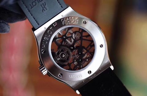 Đồng hồ nam Hublot* dây vân cá sấu lộ cơ đẹp VIP 1:1