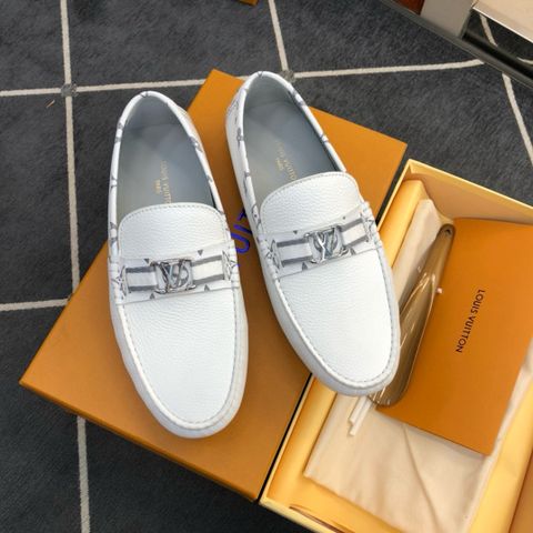 Giày moccasin nam Louis* LV* da bò xịn viền phối hoạ tiết Monogram 10 màu đẹp VIP 1:1