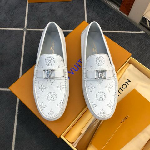 Giày moccasin nam Louis* LV* da bò xịn thêu nổi hoạ tiết cực đẹp sang độc đáo VIP 1:1