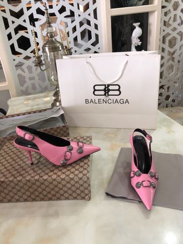 Giày cao gót BALENCIAGA* cao 9cm dáng hở gót tán đinh đẹp độc VIP 1:1