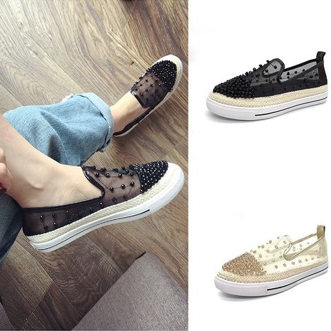 Slip on lưới đính hạt hàng độc