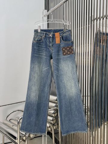 Quần jeans nữ ống suông Louiss* L*V* đẹp VIP 1:1