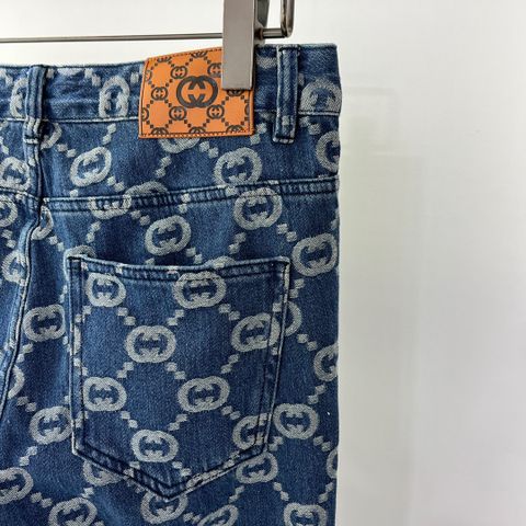 Quần jeans nam GUCCI* hoạ tiết Logo đẹp VIP 1:1