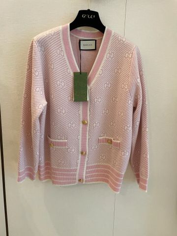 Áo cardigan len GUCCI* hoạ tiết logo khuy vàng đẹp VIP 1:1