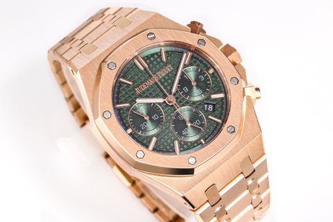 Đồng hồ nam Audemars* Piguet* dây kim loại dáng thể thao máy cơ đẹp VIP 1:1