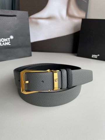 Belt nam Mont* Blanc* dây da bò mềm