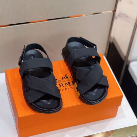 Sandal nam HERMES* dế cao da lộn đẹp VIP 1:1