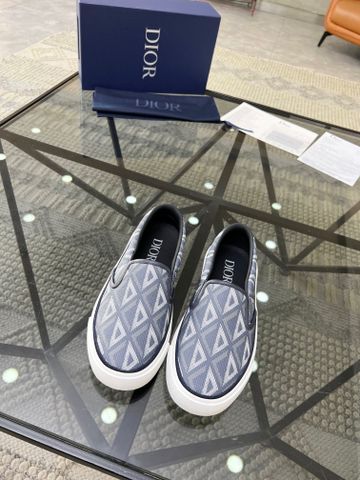 Giày slip on nam DIOR* hoạ tiết kim cương đẹp SIÊU CẤP