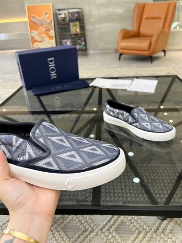 Giày slip on nam DIOR* hoạ tiết kim cương đẹp SIÊU CẤP