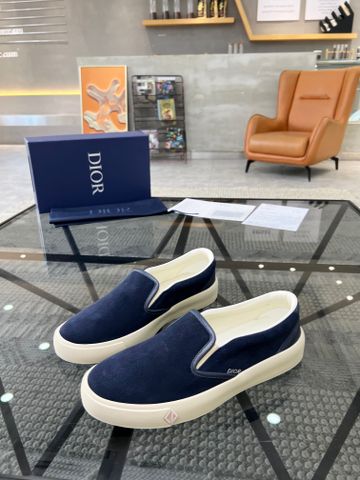 Giày slip on nam DIOR* da lộn đẹp SIÊU CẤP