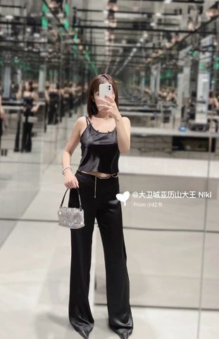 Quần lụa Alexander* Wang* dây xích vàng đẹp sang độc đáo VIP 1:1