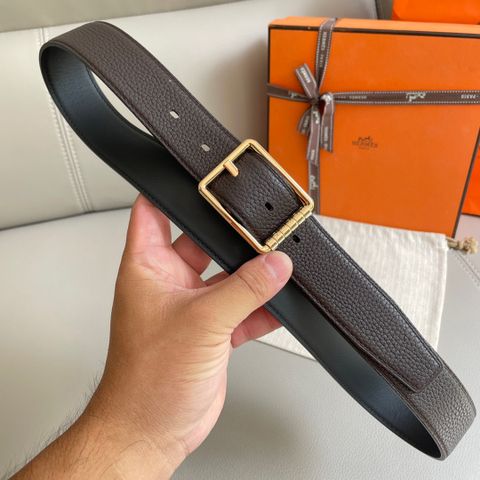 Belt HERMES* nam nữ dây da bò Dây da sử dụng được cả hai mặt đẹp và tiện lợi