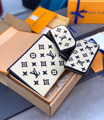 Ví nữ LV* dáng dài chất cói thêu hoạ tiết Monogram đẹp SIÊU CẤP