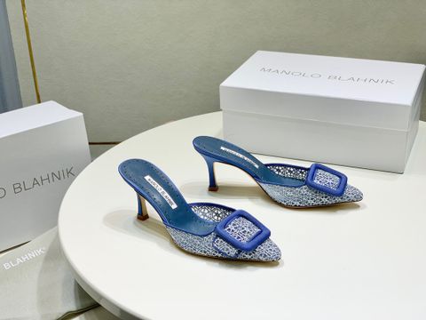 Giày cao gót ren MANOLO* BLAHNIK* cao 7cm đẹp sang VIP 1:1