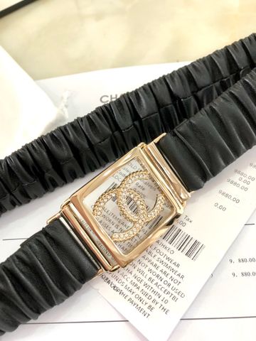 Belt nữ chanel* da bê chun đẹp sang SIÊU CẤP