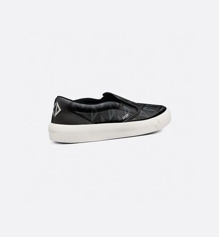 Giày slip on nam DIOR* hoạ tiết kim cương