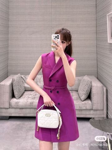 Váy gile Dior* kèm belt đẹp sang thanh lịch VIP 1:1